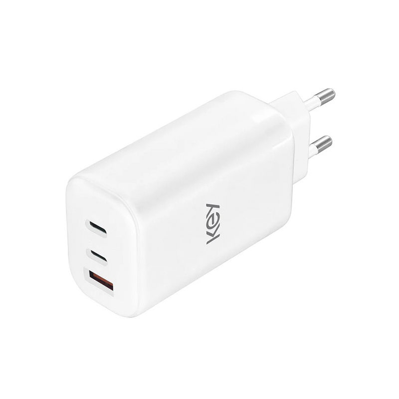 Key 65W Trio Strømadapter 2 x USB-C + USB-A