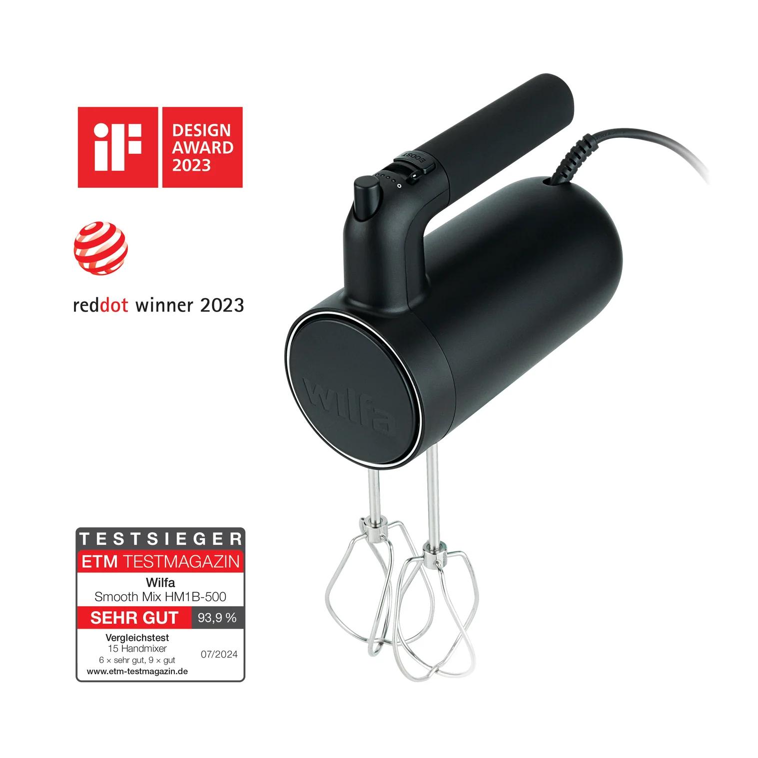 Wilfa Smooth Mix Håndmikser HM1B-500 Wilfa Smooth Mix Håndmikser HM1B-500