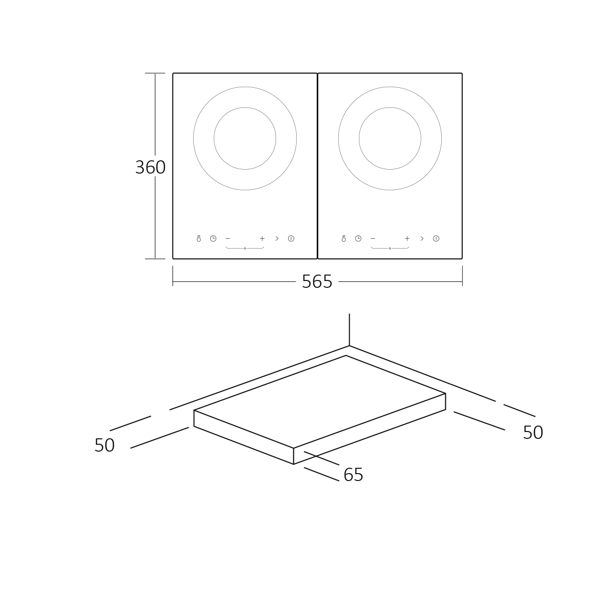 Scandomestic Kokeplate HOI57T