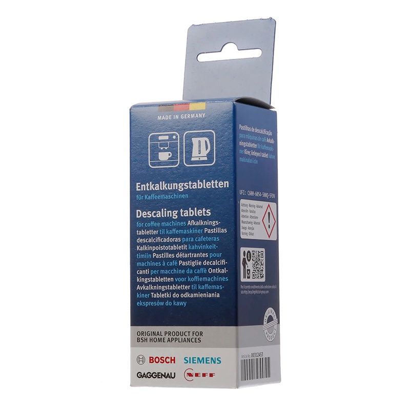 Avkalkningstabletter for kaffemaskiner og vannkokere Avkalkningstabletter for kaffemaskiner og vannkokere