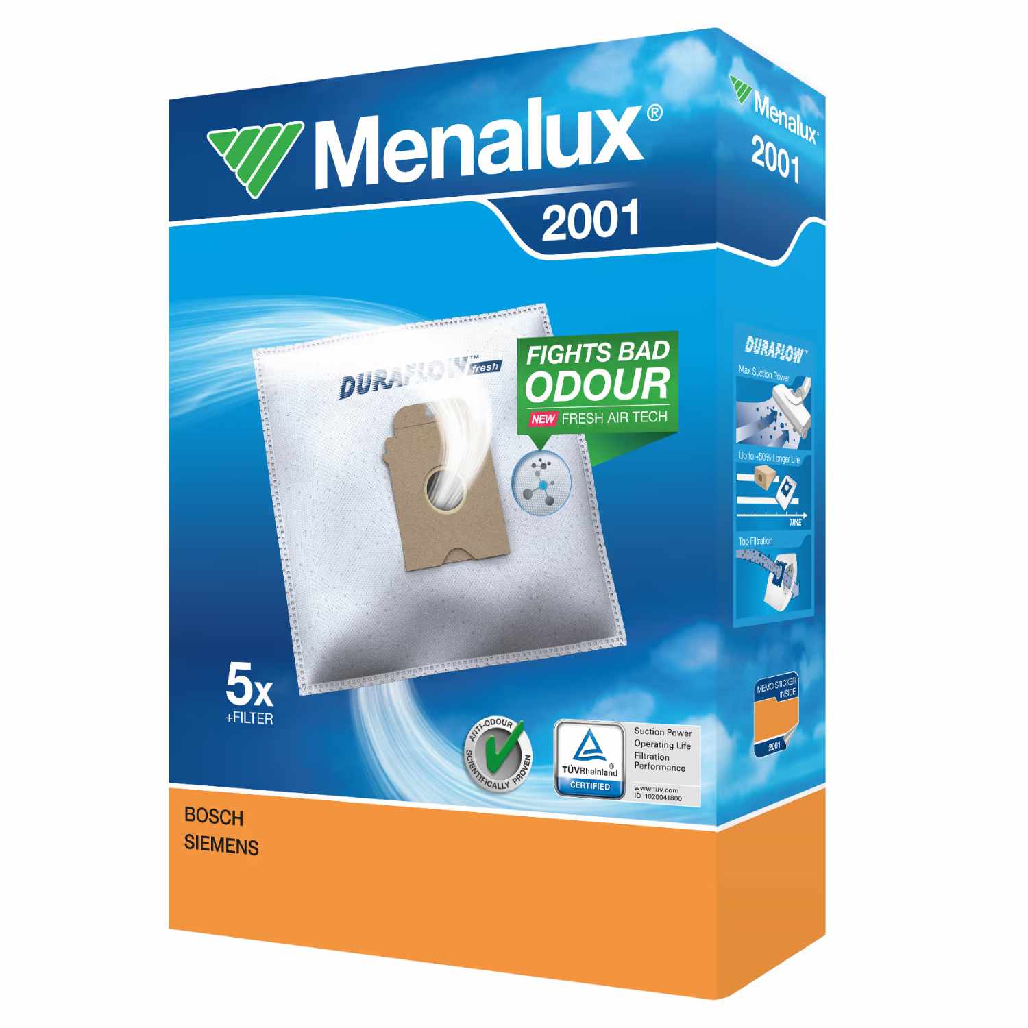 Menalux Støvsugerposer 2001
