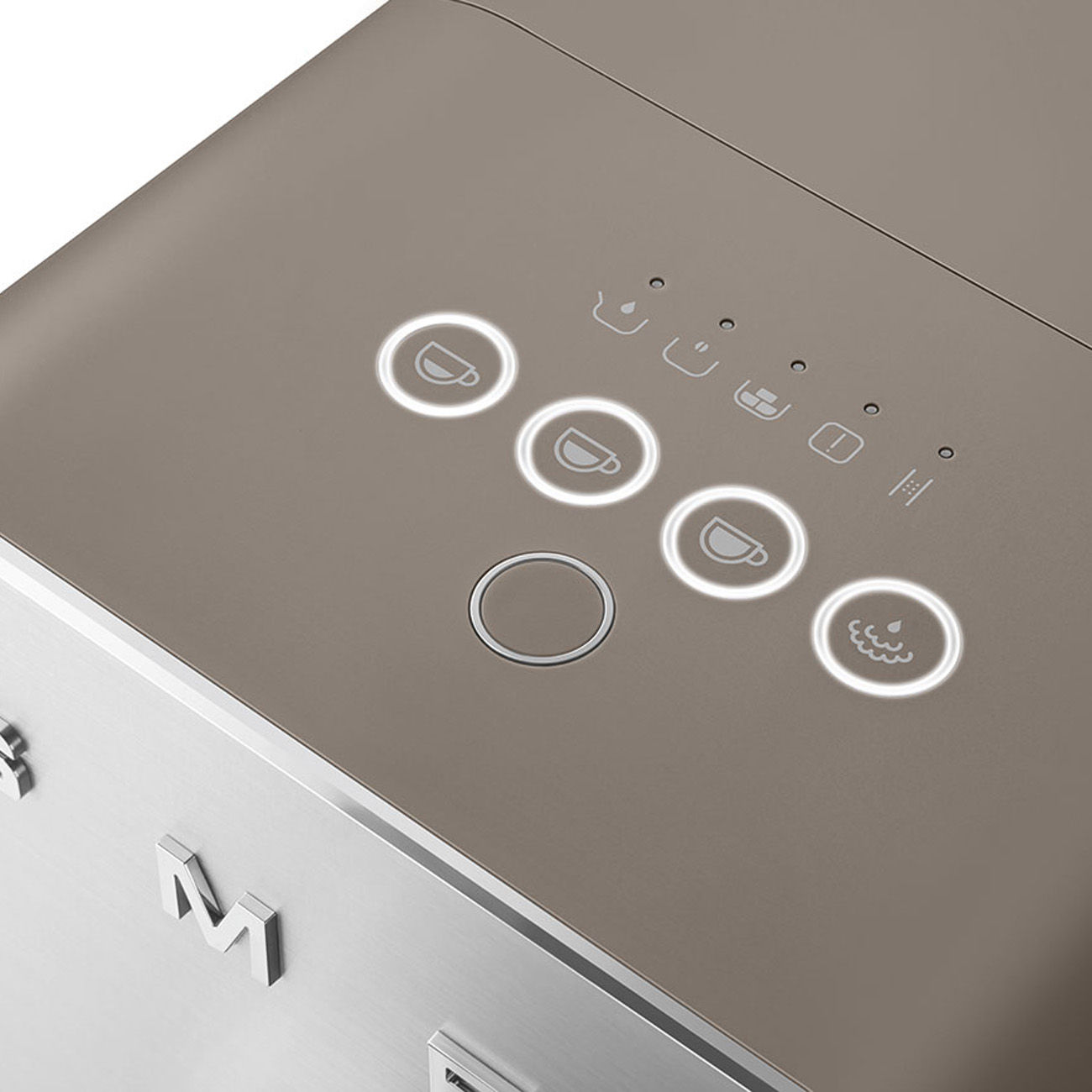 SMEG Kaffemaskin Taupe