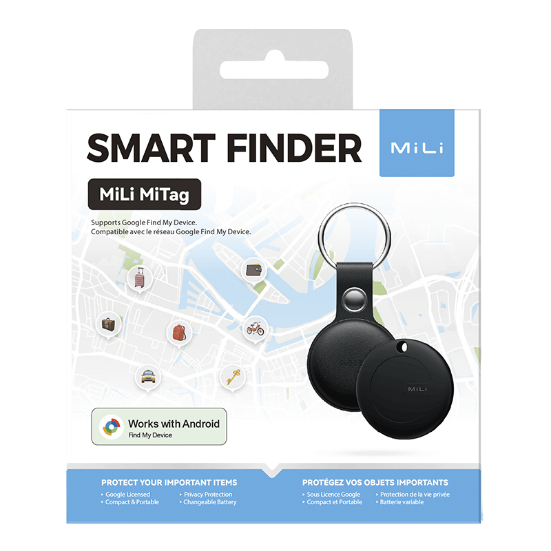 MiLi MiTag Sporingsbrikke med nøkkelring Android