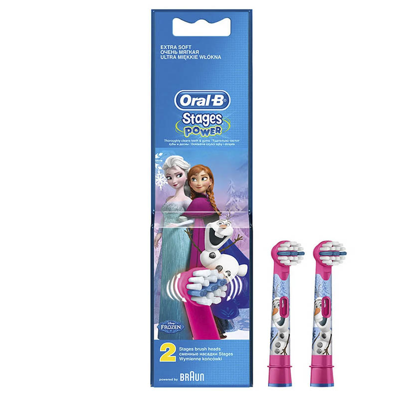 Oral-B Tannbørstehoder Stages Power Frozen 2 pk