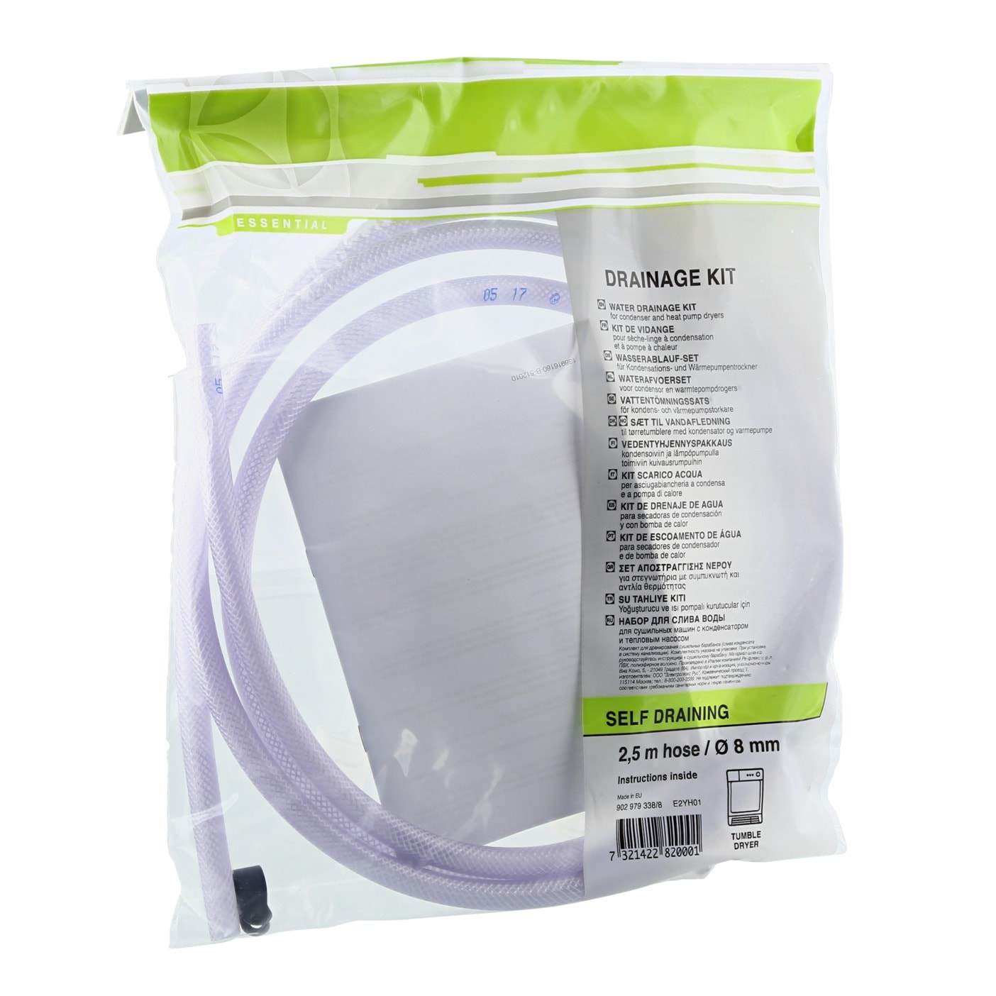 Electrolux Tømmesett for kondenstørketrommel E2YH01