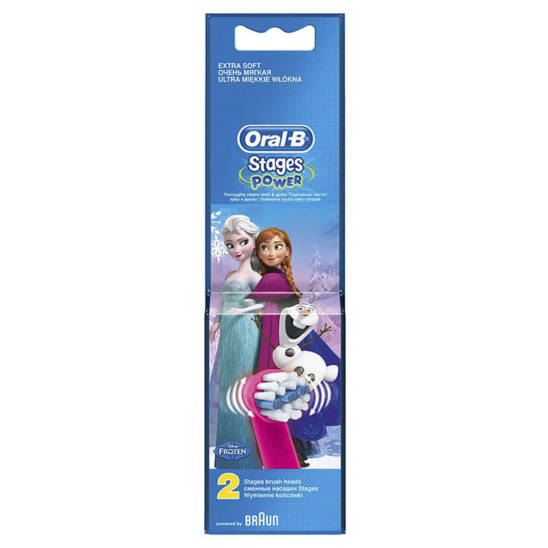Oral-B Tannbørstehoder Stages Power Frozen 2 pk